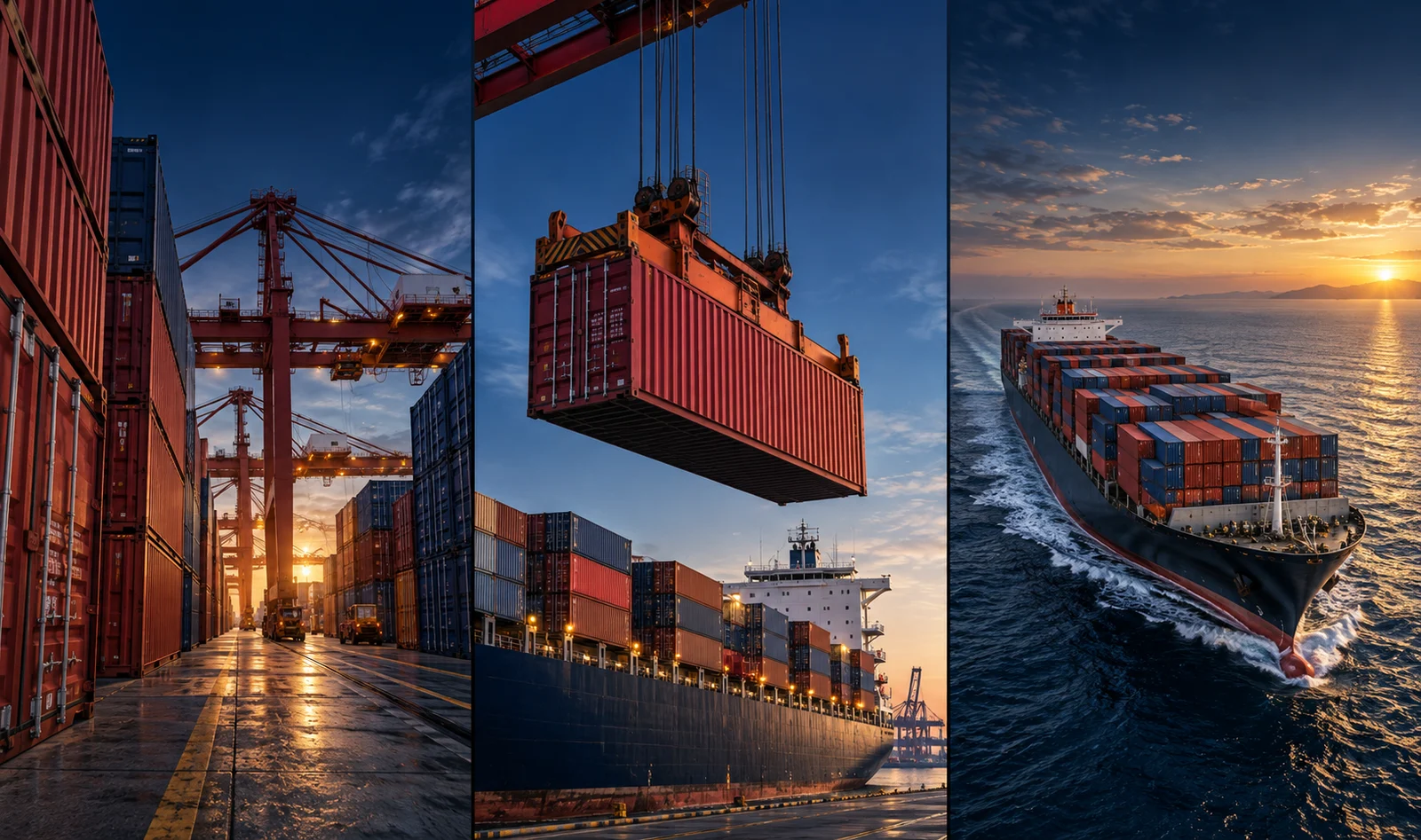 China-to-Sudan Sea Freight Triptych